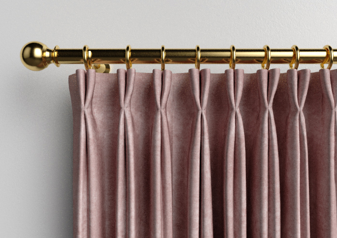 Florence Faux Suede, Petal Pink - Made to Measure Curtains - Image 10